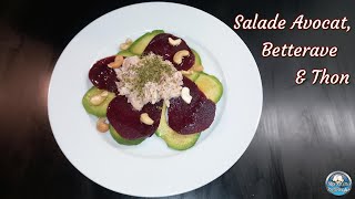 SALADE express AVOCAT BETTERAVE THON 🥗 🥑 🐟 [upl. by Klinger698]