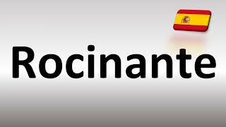 How to Pronounce Don Quixotes Horse Name Rocinante [upl. by Noved468]