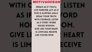 Live Fully Love Fearlessly 🌟 MOTIVAOCEAN [upl. by Ardena]