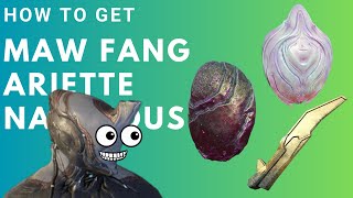 How to get Maw Fang Nacreous Pebble Ariette Scale in Warframe [upl. by Livingston]