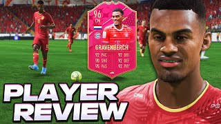 PORQUE ELE É TÃO BARATO ELE É RUIM 🤔  RYAN GRAVENBERCH 96  FUTTIES PLAYER REVIEW I FIFA 23 UT [upl. by Enaid]