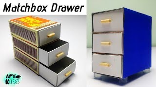 How To Make Mini Drawer From Matchboxes  DIY Matchbox Drawer  Easy Matchbox Crafts [upl. by Brena92]