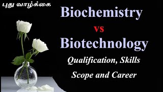 Biochemistry vs biotechnologyBiochemistry Career and scope  Biotechnology scopeBiotechnology jobs [upl. by Comstock]