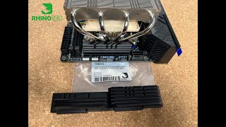 Asus B760I  B660I with smaller VRM Heatsink for Noctua NHL12 Ghost S1 Edition [upl. by Nyrak]