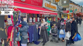 Ilford Lane Southall and Green Street Eid Shopping 2024  London Walking Tour  4K HDR [upl. by Neltiac]