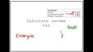 How to Calculate income Tax Fast simple easy steps and example Grade 12 [upl. by Neelyar]