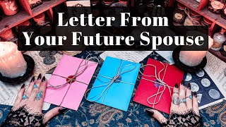 Letter From Your Future Spouse  Pick a Card Tarot Reading [upl. by Annerahs245]