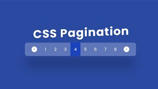 How to make Pagination using HTML CSS Only  Easiest Tutorial [upl. by Chad475]