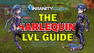 Harlequin Fast Leveling Guide  Insanity Flyff [upl. by Drannel855]