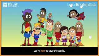 Amazing superheroes LearnEnglish Kids British Council [upl. by Quartana]