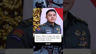 Mayor Teddy tak perlu mundur dari TNI Seskab tidak lagi setingkat menteri [upl. by Asp]