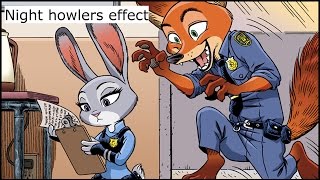 Zootopia comic  Night howlers effect [upl. by Etnaihc]