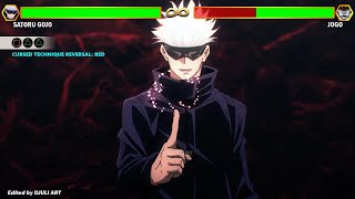 Gojo vs Jogo WITH HEALTHBARS  JUJUTSU KAISEN [upl. by Alyce]