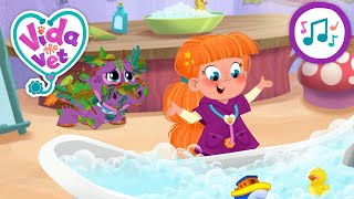 Junos New Bubble Bath Routine  Vida the Vet amp Animal Friends 🩺⛑️  Cartoons for Kids [upl. by Forrest]