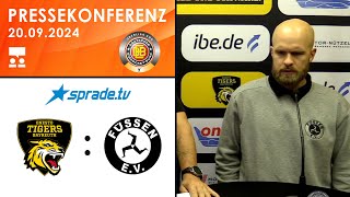 20092024  Pressekonferenz  onesto Tigers Bayreuth vs EV Füssen [upl. by Aerdied]