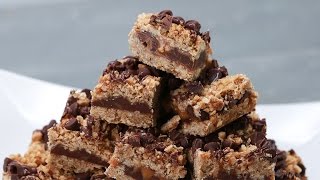 Chocolate Caramel Oat Bars Carmelitas [upl. by Grondin]