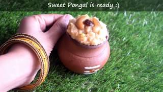 sakkarai pongal recipe tamil  sweet pongal recipe in tamil [upl. by Perot]