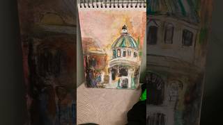 OXFORD Radcliffe Camera using acrylic paintsshortsvideo art painting fyp [upl. by Junieta]