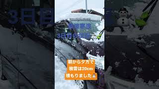 新潟の最強寒波3日目雪や風⛄️🍃の状況👀✨ c25セレナ 積雪 寒波 新潟市 [upl. by Flinn]