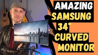 SAMSUNG 34quot Curved Monitor Review  UNBOXING and SETUP [upl. by Oivatco954]