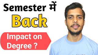 Back Log in Semester  DU Semester Examination  Impact on Degree Back log Solution CLUSTERcareer [upl. by Raleigh594]