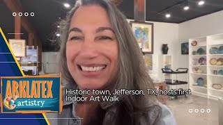 Jefferson TX to hold first indoor art walk art gallery soft opening [upl. by Hillhouse870]