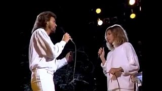 Barbra Streisand amp Barry Gibb  Guilty  Live 1986 HQ  With lyrics in Description [upl. by Korns]