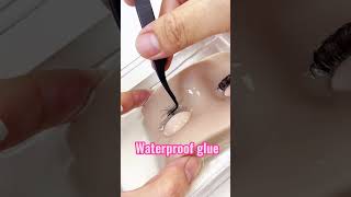 Check water proof and oil proof glue eyelashextensions tdancelashes [upl. by Josi729]