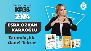 10 KPSS 2024 VATANDAŞLIK GENEL TEKRAR  1982 ANAYASASI GENEL ESASLAR  Esra Özkan Karaoğlu [upl. by Epifano]