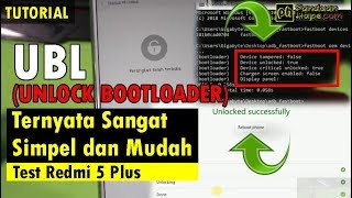 Tutorial Unlock Bootloader UBL Test Xiaomi Redmi 5 Plus  Ternyata Sangat Mudah UBL [upl. by Elle]