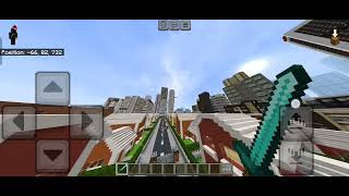 Marvis city my red house is my creation Marry Christmas Minecraft Bedrock Edition [upl. by Vivienne]