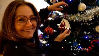 VLOGMAS 1 ZACZYNAMY ŚWIĄTECZNY CZAS Dekorujemy mieszkanie park iluminacji  vlogmas [upl. by Ecnaled]