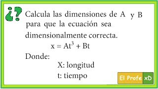 Análisis Dimensional  Problema 13 básico [upl. by Clova706]