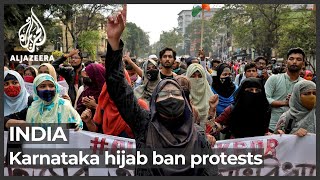 ‘Targeted harassment’ Muslim girls in India denounce hijab ban [upl. by Chubb472]