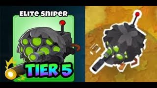 Bloons TD 6  ELITE SNIPER  5TH TIER SNIPER [upl. by Ayatahs938]