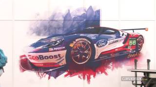 24 Heures du Mans 2016  Caradisiac dans le stand de Ford qui prépare son retour [upl. by Hegyera]