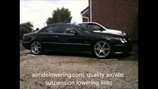 Mercedes CL lowered using quality air abc suspension lowering links from airridelowering [upl. by Cassilda678]