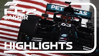 2020 Sakhir Grand Prix FP2 Highlights [upl. by Halilad]