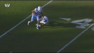 UNC Football Chazz Surratt Delivers a Nasty StiffArm [upl. by Mavilia]