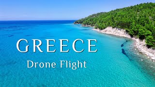 GREECE 4K DRONE FLIGHT  GREEK BEACHES ON HALKIDIKI  BEST ON GREEK PENINSULA  POSSIDI CAPE LAGOON [upl. by Manville]