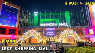 Amanora Shopping Mall Pune On Diwali 2023  Pune Tour  Amanora Mall Kharadi [upl. by Noerb]