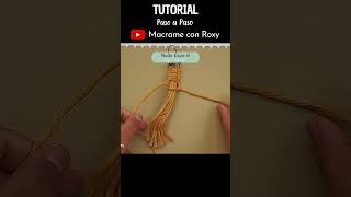 👆 TUTORIAL🔑DIY LLAVERO de MACRAME paso a paso para PRINCIPIANTES [upl. by Tamma]