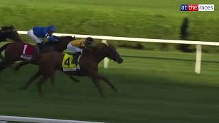 CARSONS RUN chases down Legend Of Time for G1 glory in the Saratoga Derby [upl. by Athenian499]