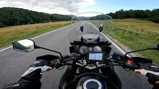 POV Mountain pass ride Cheia  Brasov  Suzuki DL650 VStrom [upl. by Idzik275]