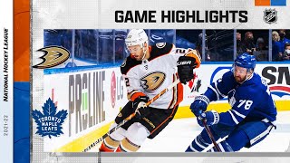 Ducks  Maple Leafs 12622 l NHL Highlights [upl. by Gaige]