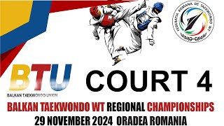 Court 4  Balkan TKDWT Regional Championship 2024 [upl. by Thaxter]