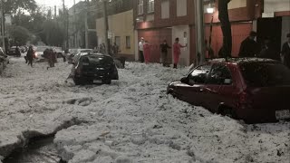 The sky is attacking Mexico A deadly hail storm hit Mexico City and strongly [upl. by Crin80]