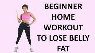 10Minute Standing Workout to Lose Belly Fat for Beginners [upl. by Yekcor]