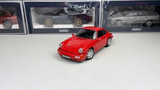 Legendary Heritage Porsche 911 964 Carrera 2 1990 118 Norev 187320 Review [upl. by Idnaj]