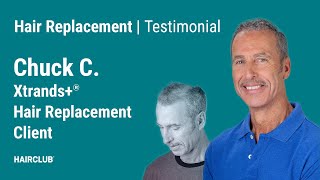 Chuck  Xtrands® non surgical hair replacement hair system for men [upl. by Eseerehc937]